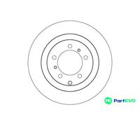 TRW 2 X BRAKE DISC DF4616S FOR PORSCHE