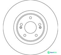 TRW 2 X BRAKE DISC DF4632S