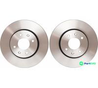 TRW 2 X BRAKE DISC DF4839 FOR HYUNDAI KIA