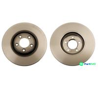 TRW 2 X BRAKE DISC DF6073S FOR DAIMLER JAGUAR