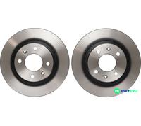 TRW 2 X BRAKE DISC DF6116 FOR HYUNDAI KIA