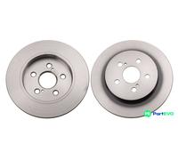 TRW 2 X BRAKE DISC DF6145 FOR TOYOTA