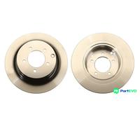 TRW 2 X BRAKE DISC DF6177 FOR LANCIA MITSUBISHI