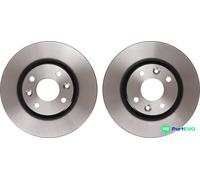 TRW 2 X BRAKE DISC DF6186 FOR RENAULT