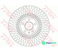 TRW 2 X BRAKE DISC DF6216 FOR AUDI