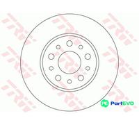 TRW 2 X BRAKE DISC DF6228 FOR FIAT