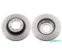 TRW 2 X BRAKE DISC DF6267S FOR PORSCHE