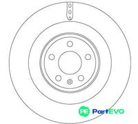 TRW 2 X BRAKE DISC DF6343S FOR AUDI