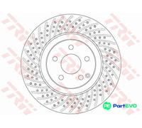 TRW 2 X BRAKE DISC DF6433S FOR MERCEDES-BENZ