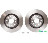 TRW 2 X BRAKE DISC DF6504 FOR AUDI SEAT VW