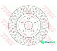 TRW 2 X BRAKE DISC DF6522 FOR FIAT