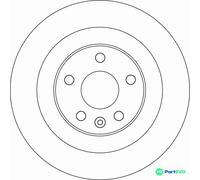 TRW 2 X BRAKE DISC DF6588 FOR VOLVO