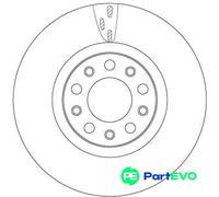 TRW 2 X BRAKE DISC DF6590S FOR ALFA ROMEO
