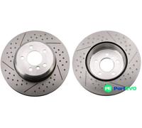 TRW 2 X BRAKE DISC DF6601S FOR BMW