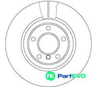 TRW 2 X BRAKE DISC DF6616S FOR BMW