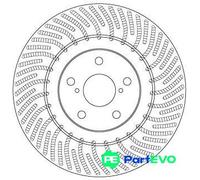 TRW 2 X BRAKE DISC DF6692S FOR LEXUS