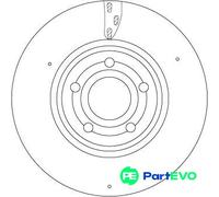 TRW 2 X BRAKE DISC DF6717S