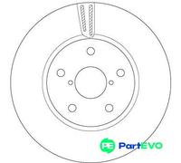 TRW 2 X BRAKE DISC DF6727S