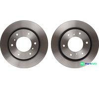 TRW 2 X BRAKE DISC DF6735 FOR MITSUBISHI