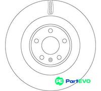 TRW 2 X BRAKE DISC DF6750S FOR AUDI VW