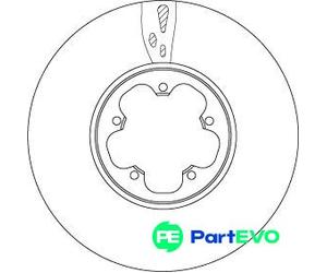 TRW 2 X BRAKE DISC DF6752S