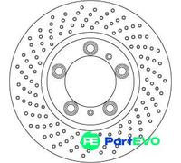 TRW 2 X BRAKE DISC DF6778S FOR PORSCHE