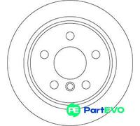 TRW 2 X BRAKE DISC DF6795 FOR MINI