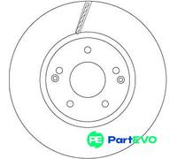 TRW 2 X BRAKE DISC DF6804