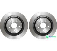 TRW 2 X BRAKE DISC DF6809 FOR FORD