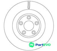 TRW 2 X BRAKE DISC DF6816S