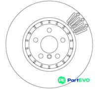 TRW 2 X BRAKE DISC DF6892S FOR BMW