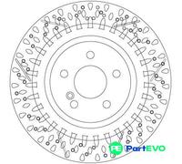 TRW 2 X BRAKE DISC DF6900 FOR MERCEDES-BENZ