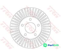TRW 2 X BRAKE DISC DF6922 FOR MAZDA FORD USA
