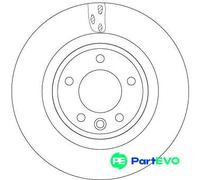 TRW 2 X BRAKE DISC DF6956S FOR LAND ROVER