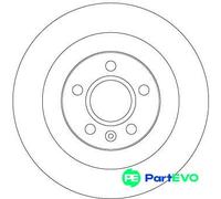 TRW 2 X BRAKE DISC DF6970 FOR VOLVO