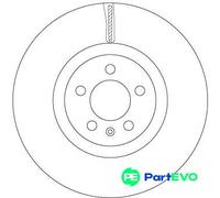 TRW 2 X BRAKE DISC DF6983S FOR VW