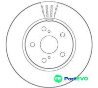 TRW 2 X BRAKE DISC DF6986S