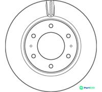 TRW 2 X BRAKE DISC DF6992S