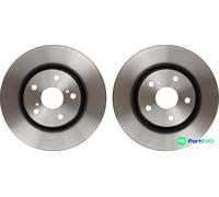 TRW 2 X BRAKE DISC DF7340 FOR TOYOTA LEXUS