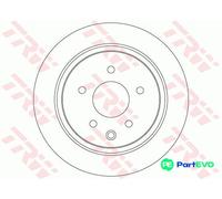 TRW 2 X BRAKE DISC DF7369 FOR NISSAN