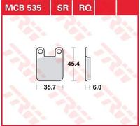 TRW All Round Sintered Metal Brake Pads For Sherco 0.8 80 2003-2004 Front