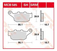 TRW MCB585 Brake pad set