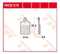 TRW MCB578 Brake pad set