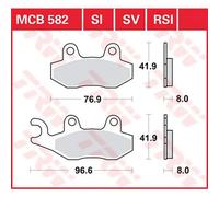 Trw Allround Organic Standard Aprilia Sx 125 Abs 21 Brake Pads
