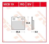 Trw Allround Organic Standard Benelli 750 Sei 76 Brake Pads