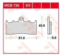 Trw Allround Organic Standard Bmw K 1200 Lt Abs 00 Front Brake Pads Black