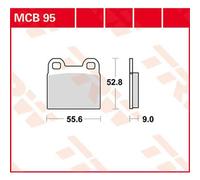 Trw Allround Organic Standard Bmw R 45 N 78 Front Brake Pads