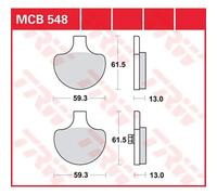 Trw Allround Organic Standard Harley Davidson Flhs 1340 Electra Glide Sport 90 Front Brake Pads Black