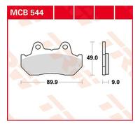 Trw Allround Organic Standard Honda Cbx 1000 Pro Link 83 Front Brake Pads