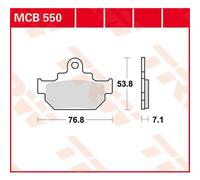 Trw Allround Organic Standard Maico Gm 250 Star 86 Brake Pads
